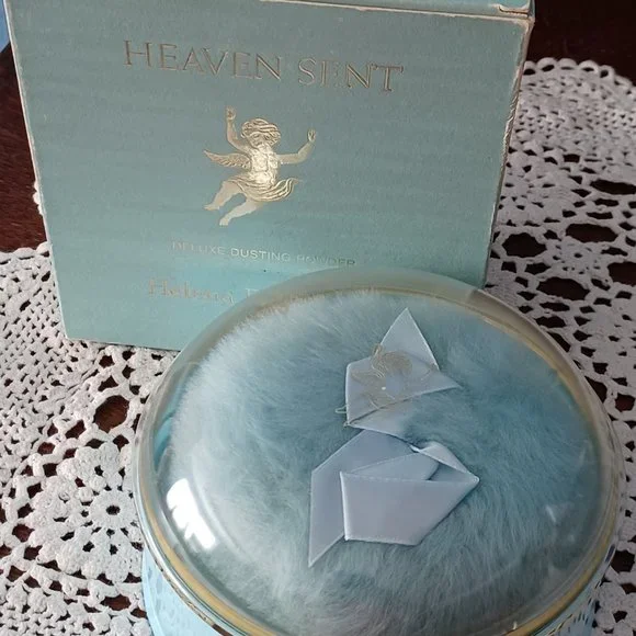 Vintage Helena Rubenstein Heaven Sent Powder Compact, Puff, Original Box - Picture 6 of 14